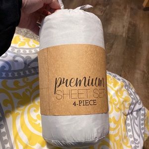 New in package, queen, premium, four piece sheet set